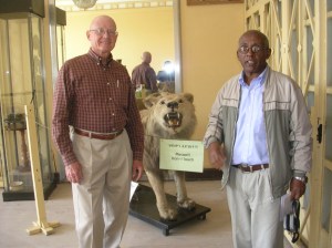 Doug and Tesfagiorgis at the Institute of Ethiopian Studies