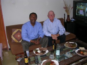 Berhane and Doug at Berhane’s home in Addis Ababa