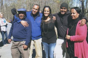 The family, 2012 from left:  Moges, Eyasu, Lydia, Joseph, and Abebayehu